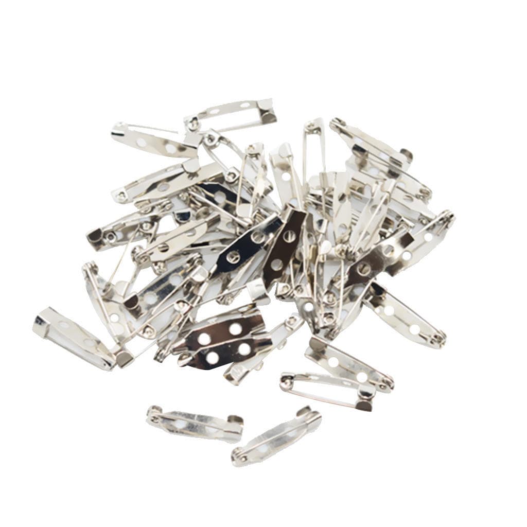 50 Pieces Brooch Back Safety Bar Pins Jewelry Findings Accessories For DIY Brooches 2cm