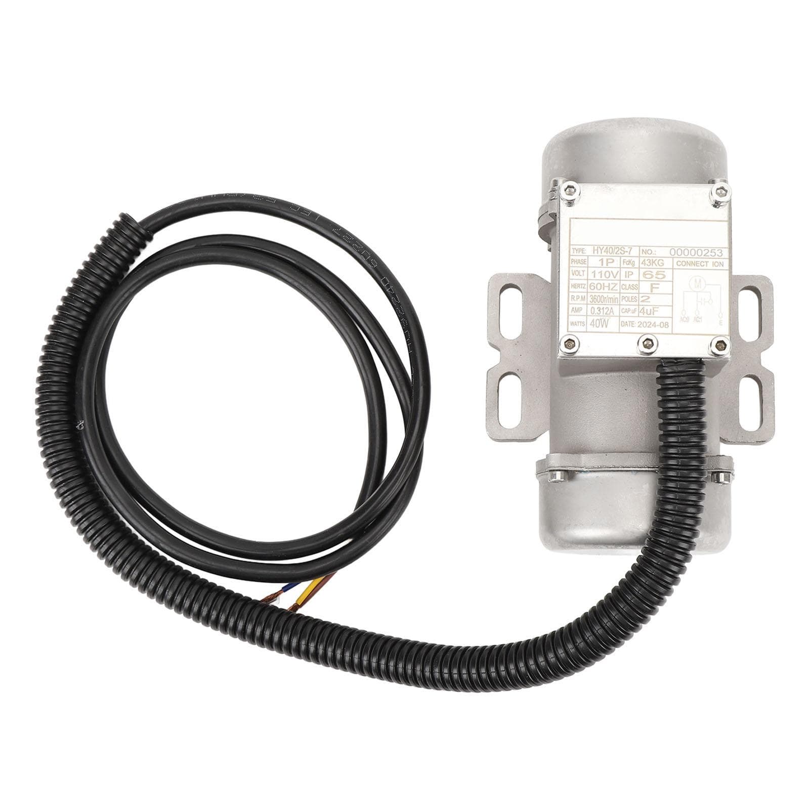 Concrete Vibration Motor 3600RPM IP65 Low Noise Industrial Vibration Motor for Shaker Table 40W