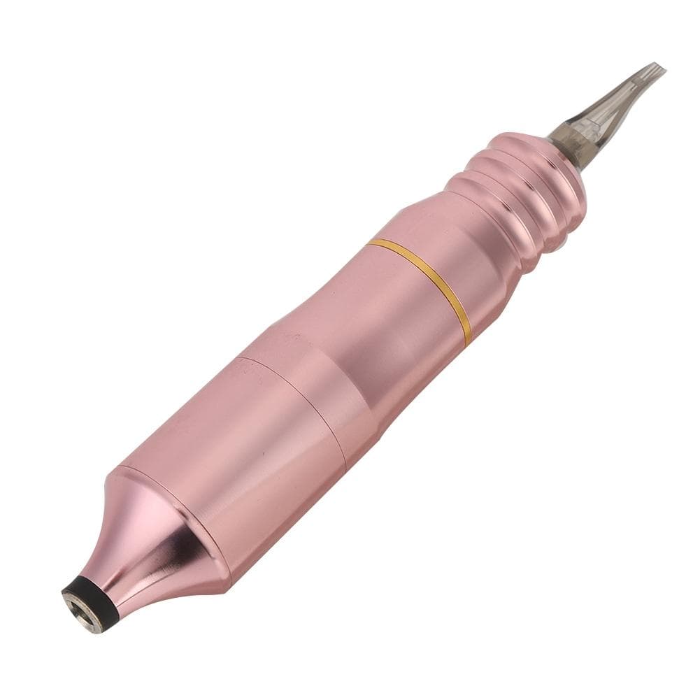 Professional Electric Tattoo Pen Shader Rotate Strong Motor Tattoo Machine (Pink Pointed Head) pink