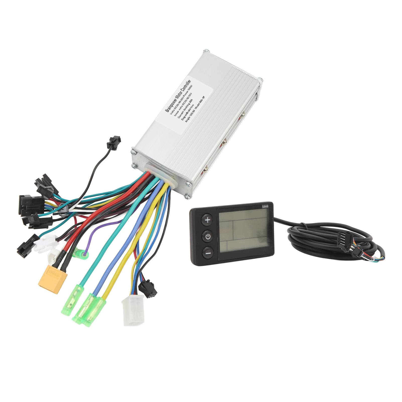 Electric Bike Controller Set 36V 48V 60V 500W 28A Brushless 3 Mode Controller 866 LCD Display Panel