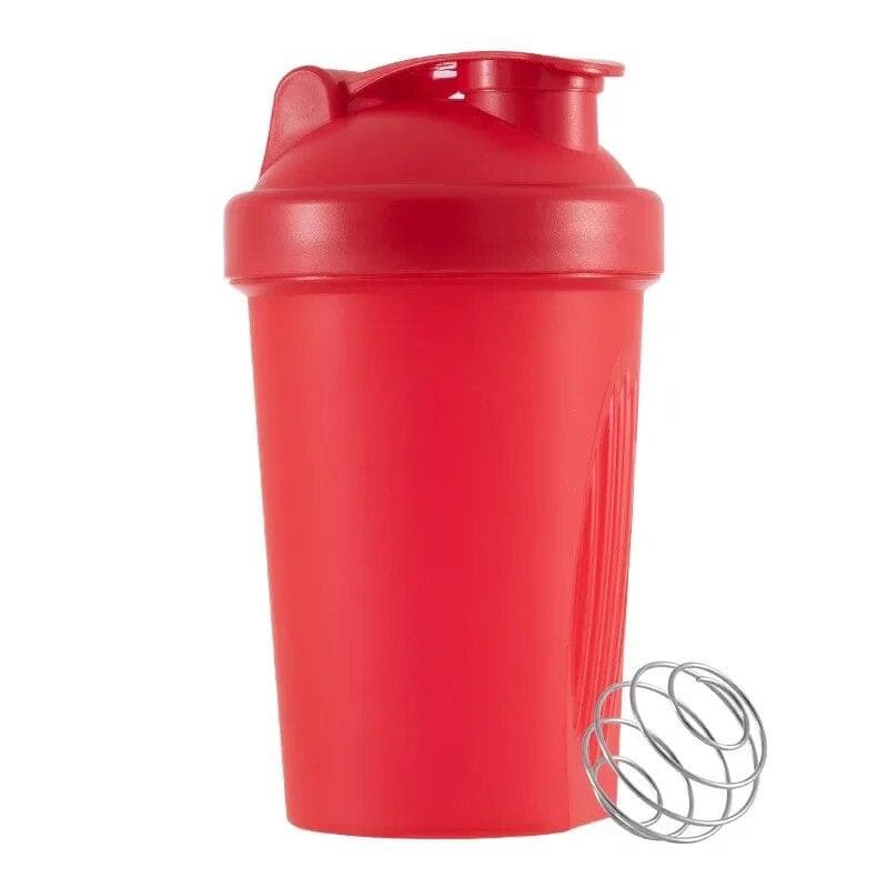 Shaker Bottles Sport Water Cups Whey Protein Powder Mixer Bottle Fitness Gym Shaker Outdoor Portable Plastic Drink Cup red