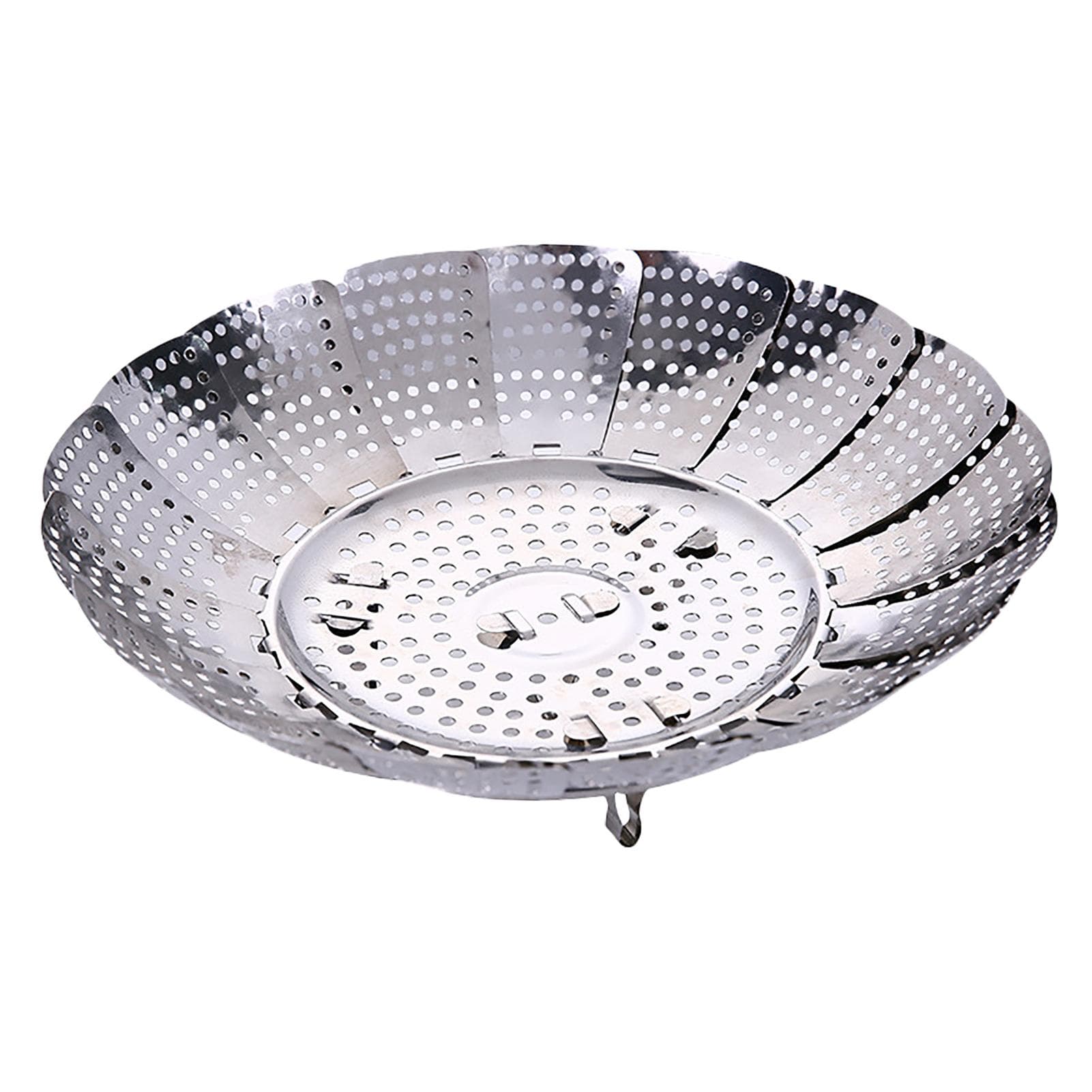 Steamer Basket for Vegetable Pot Cooking Steaming Food Stainless Steel Folding Expandable S M