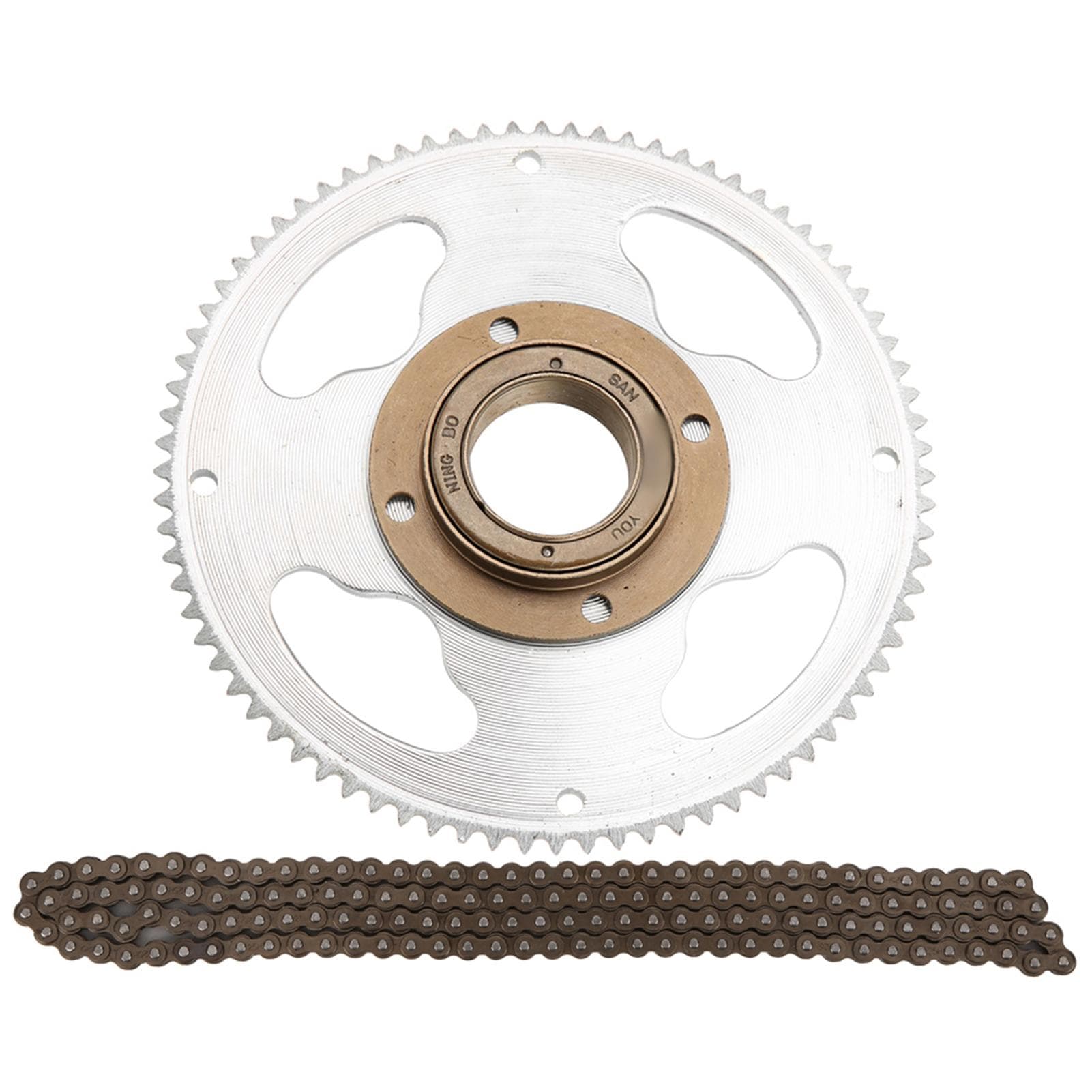 25H Chain Set FourHole Crankset Gearless Flywheel 146Link Chain for Electric Scooters