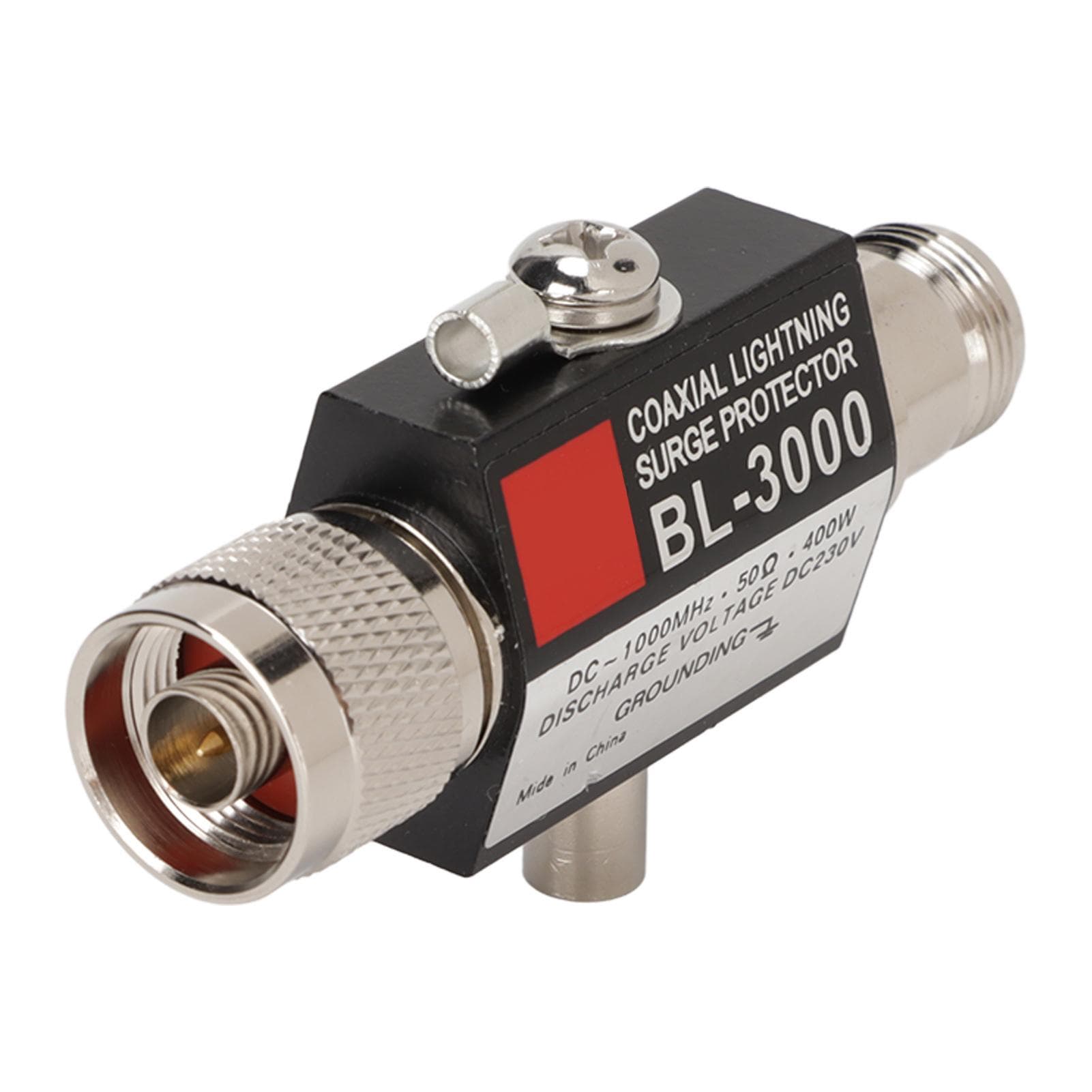 Coaxial Arrester N Female to N Male 400W Lightning Surge Arrestor for Transceiver Receiver