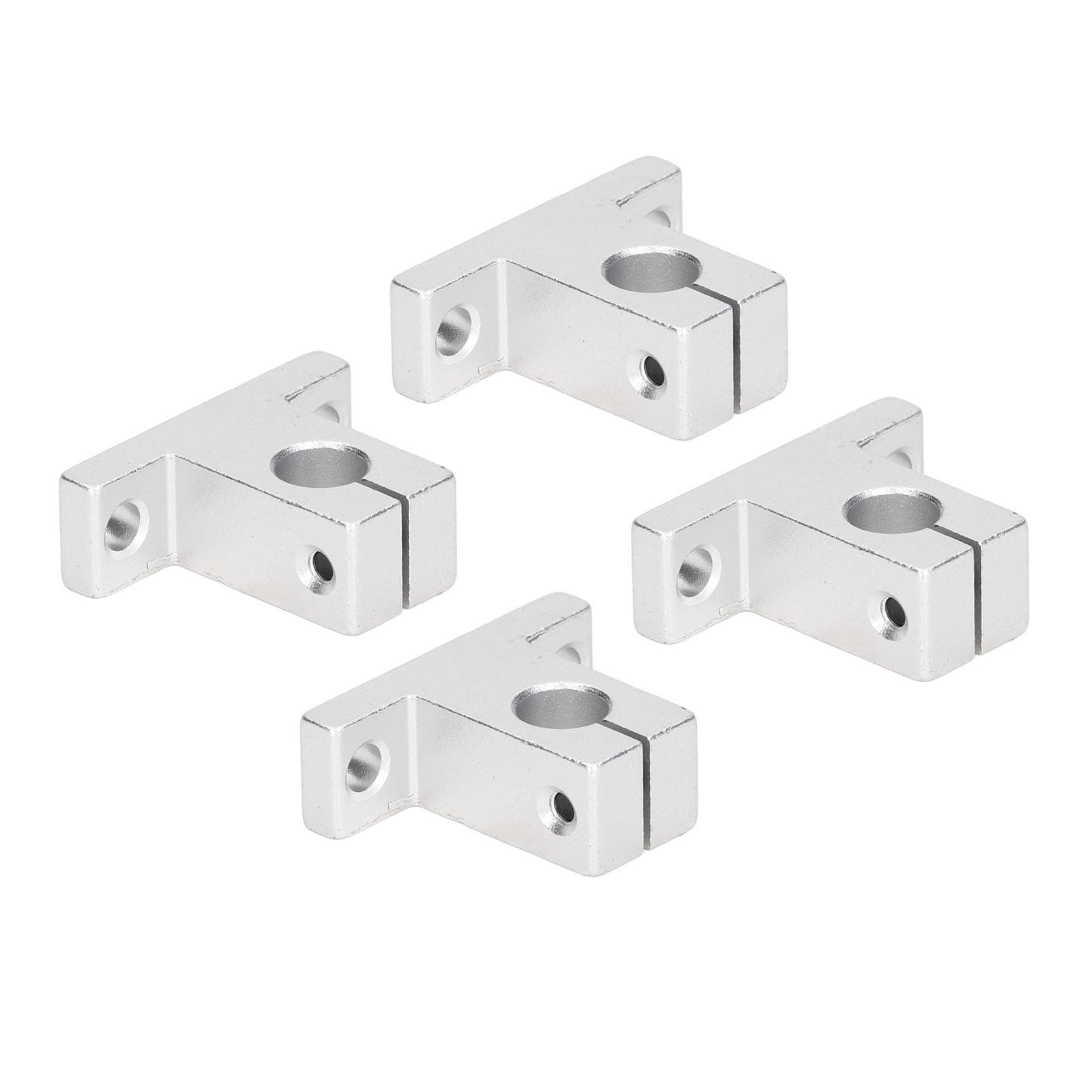 4Pcs Linear Motion Rail Clamping Rod Aluminum Guide Support Bracket for 10mm Dia Shaft SK10