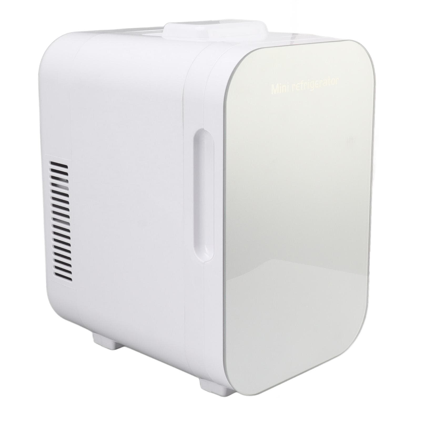 Mini Compact Fridge 8 L Single Core Multifunctional Portable Cooler Warmer Refrigerator Sliver US