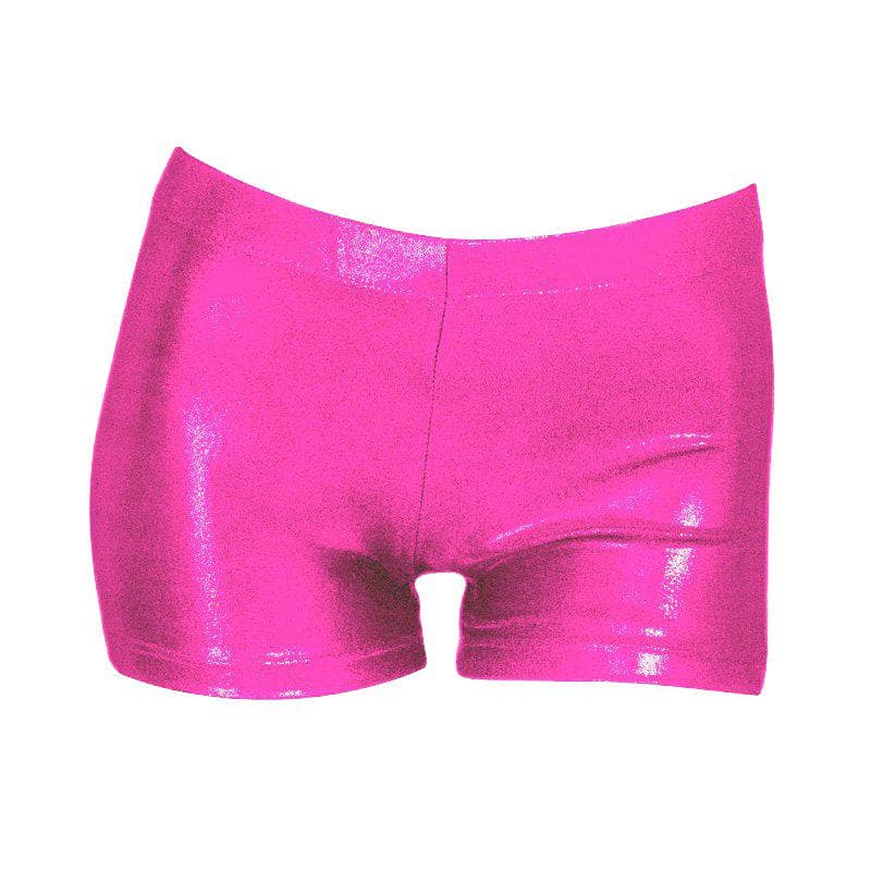 Kids Spandex Hot Pants Dance Shorts Gymnastics Shorts Dancewear 120 rose red