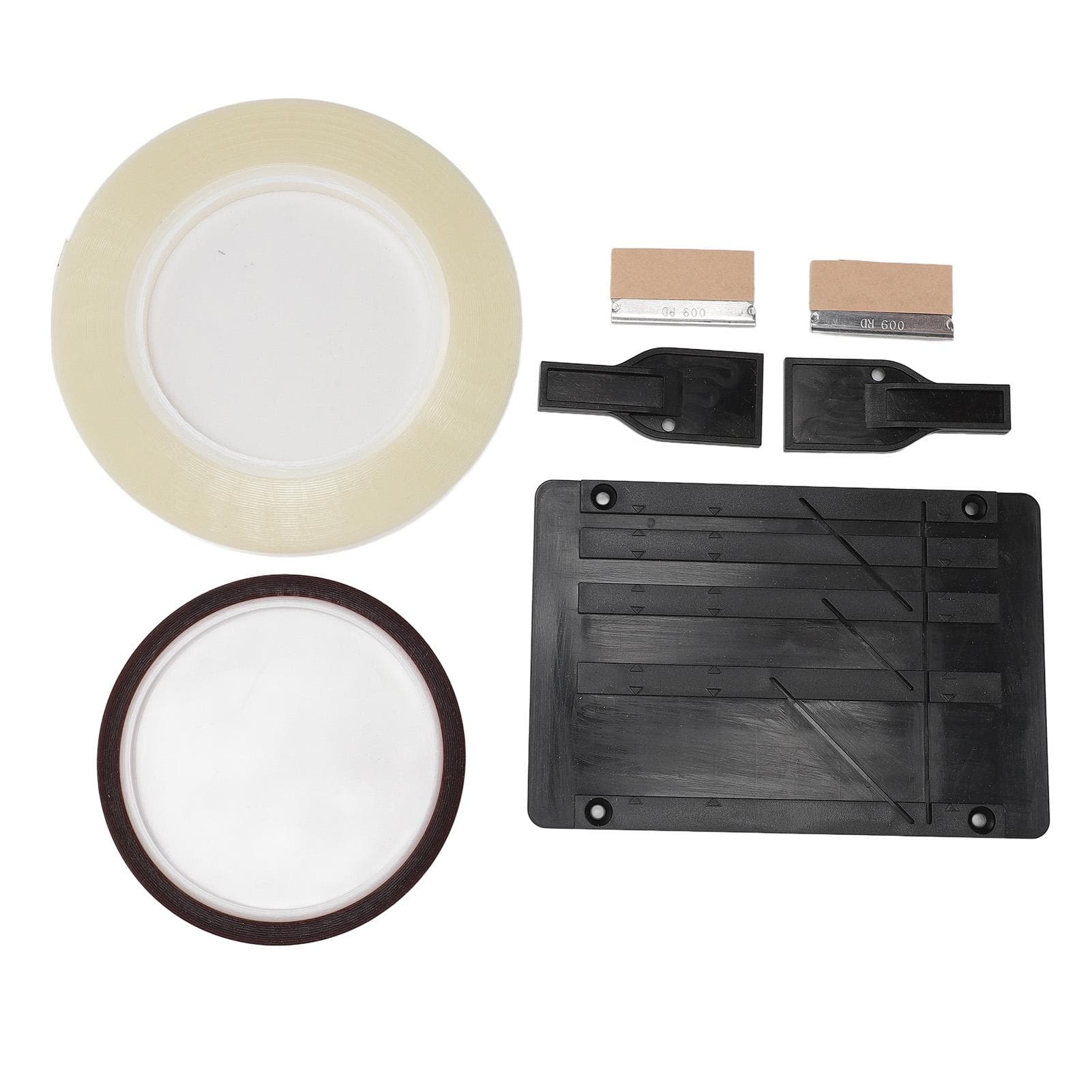 Tape Splicing Set 14 10 Inch ABS Rail Open Reel Tape Splicing Kit for Repairing Black black