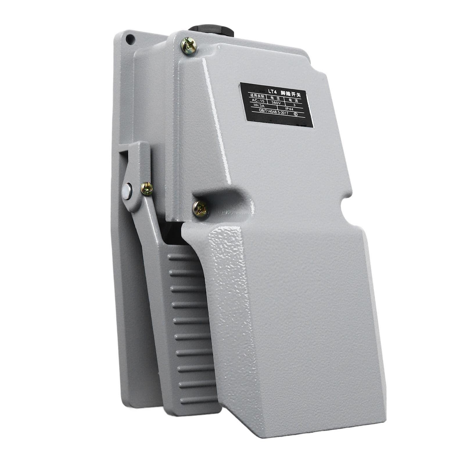 Machine Tool Treadle Switch 1NC 1NO Silver Contact Self Reset Foot Pedal Switch with Protection