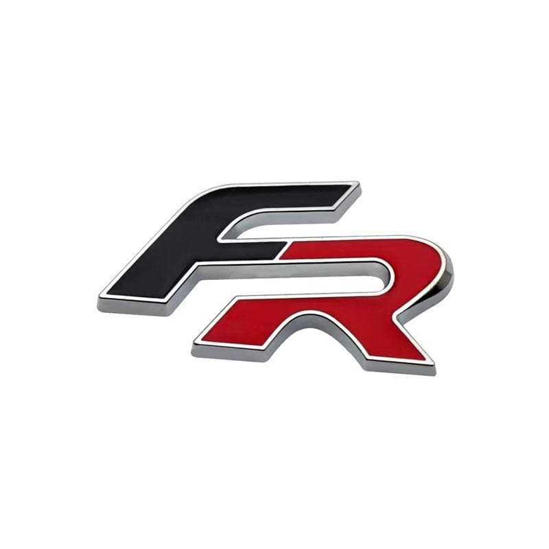 Metal 3D FR Car Front Grill Badge Car Body Emblem Sticker Decal for Leon FR+ Cupra Ibiza Altea Exeo Formula Racing Styling Car Accessories 5# Badge Sticker