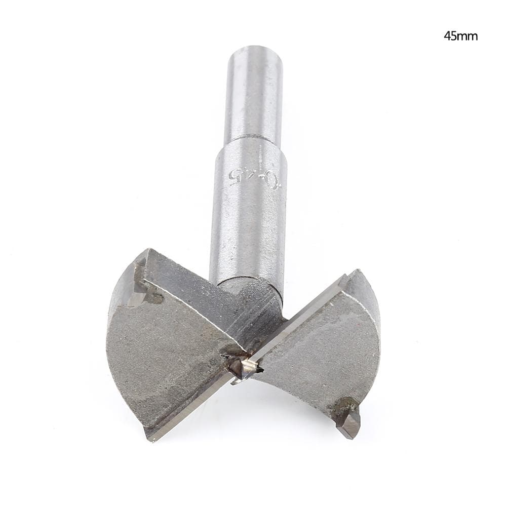 Forstner Drill Bit Hole Boring Woodworking Cutting Edges Round Shank (45mm)