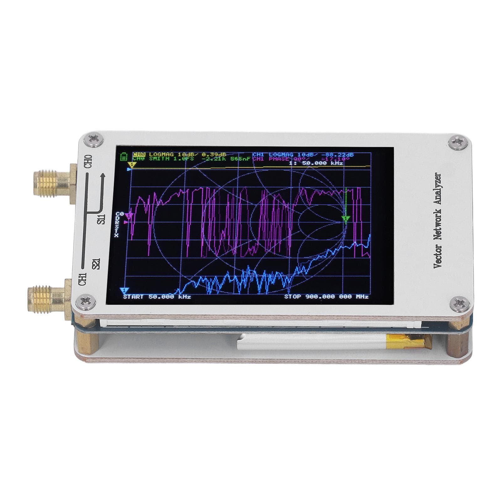 Vector Network Analyzer 50KHz?900MHz 2.8in Touch Screen Short Wave Antenna Analyzer for Measurement