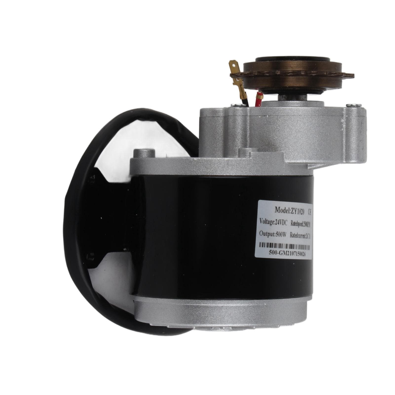 24v 500w Gear Reduction Electric Motor Two Stage Deceleration Large Torque Motor 16 Teeth Sprocket