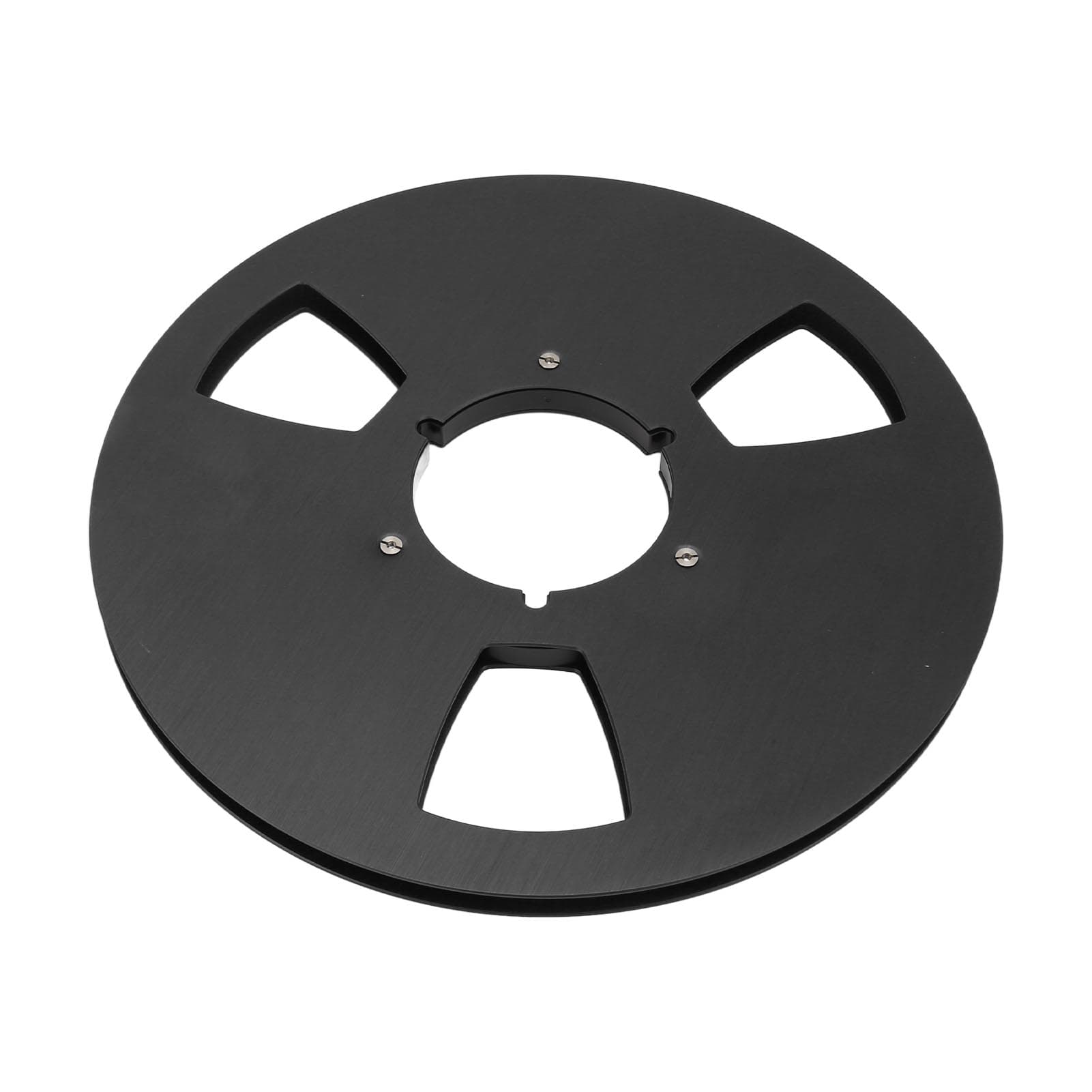 14 10.5 Inch Empty Tape Reel 3 Holes Universal Sound Tape Takeup Reel for Recording Open Reel black