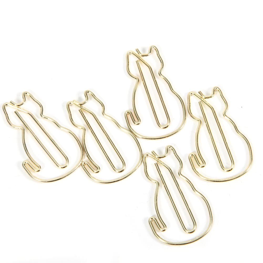 12 Pcs Clip Cat Shaped Unique Stylish MultiFunction Thickened Paper Clip 3x2cm