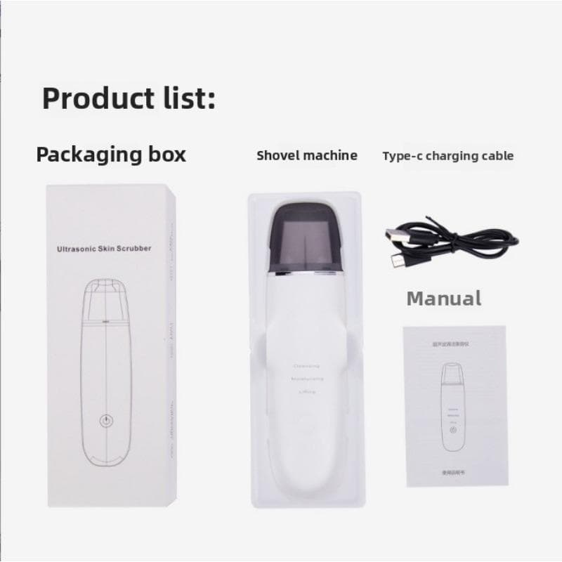 Ultrasonic Leather Shovel Machine Pore Cleaner Blackhead Removal Blackhead Instrument Import and Export Leather Shovel Knife Beauty Instrument