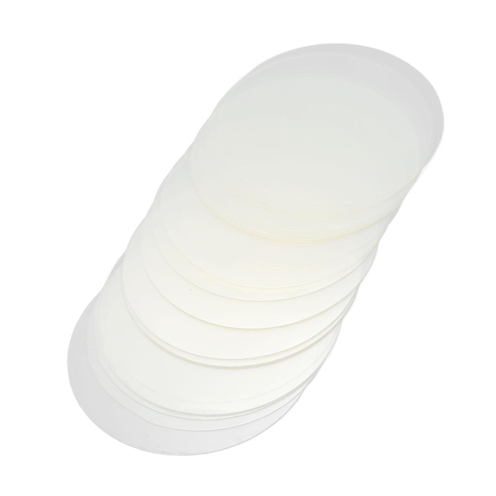 200 Sheets Transparent Badge Film Durable Clear PVC Multi Purpose Badge Protective Film for Craft 3in