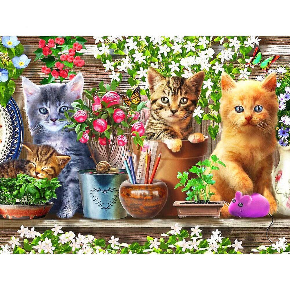 Animal Diamond Painting Full Round Needlework Cross Stitch Diamond Embroidery 20X30CM