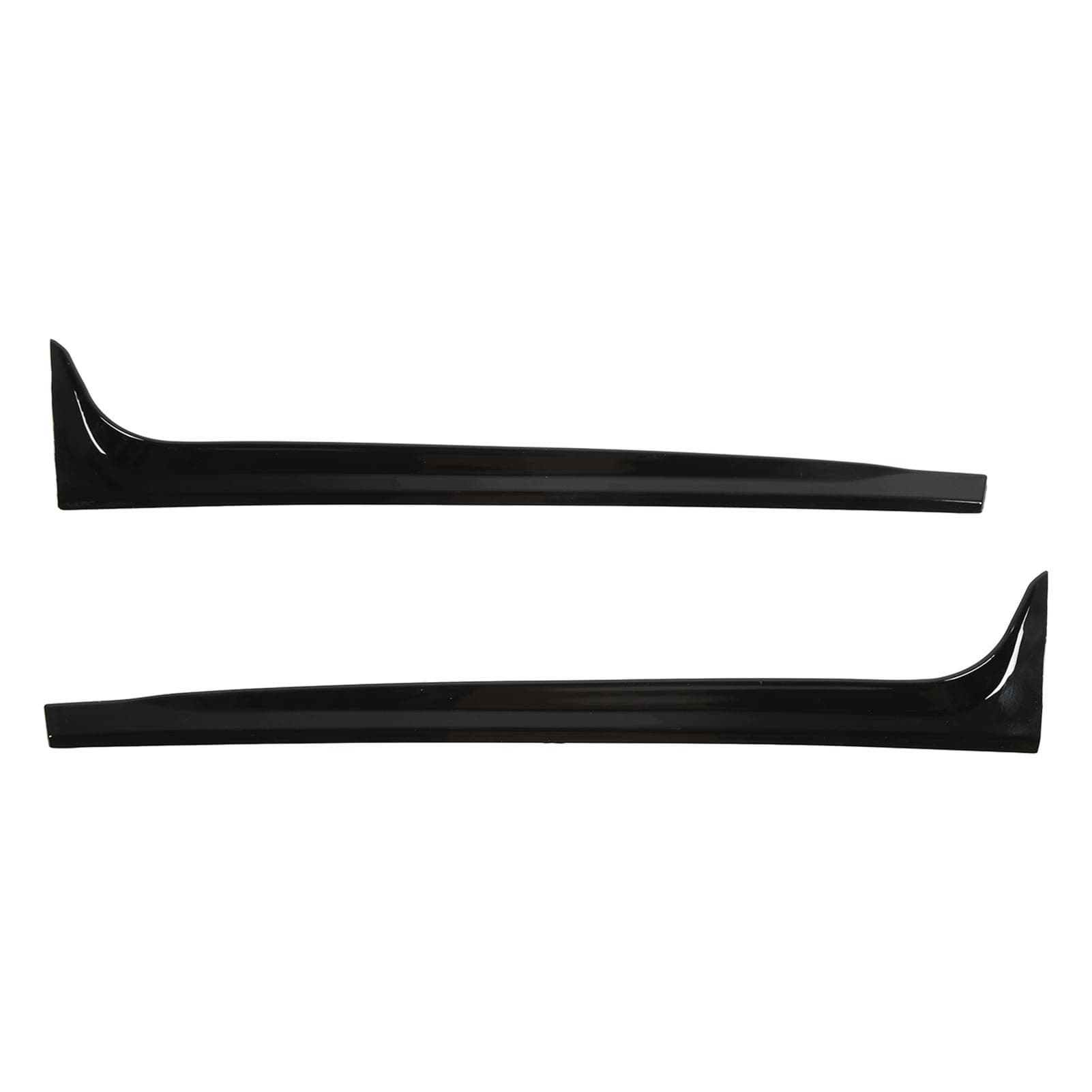 2pcs Rear Window Side Spoiler Glossy Black ABS Beveled Cover Replacement for MK5 2011?2017