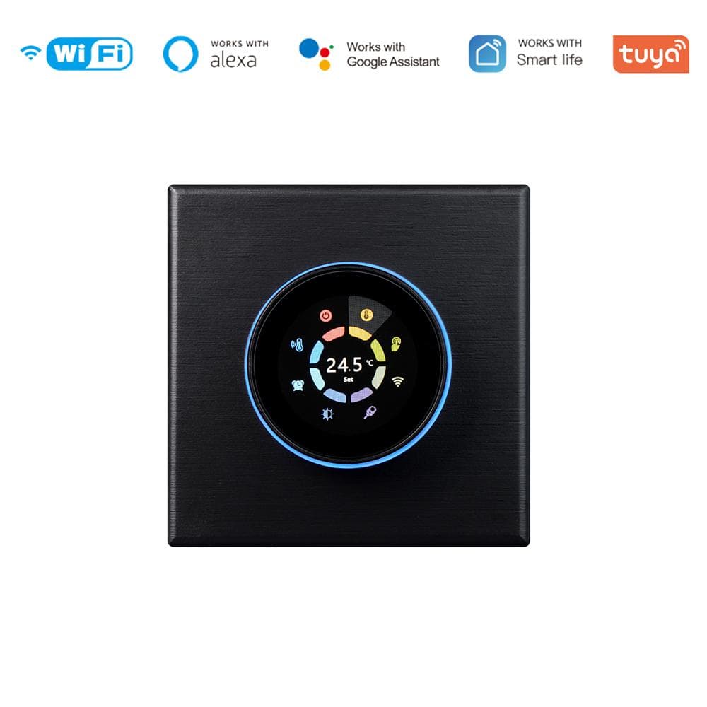 Wifi Digital Display Intelligent Knob Temperature Controller Multifunctional WaterElectric GC5A water gas boiler heating black
