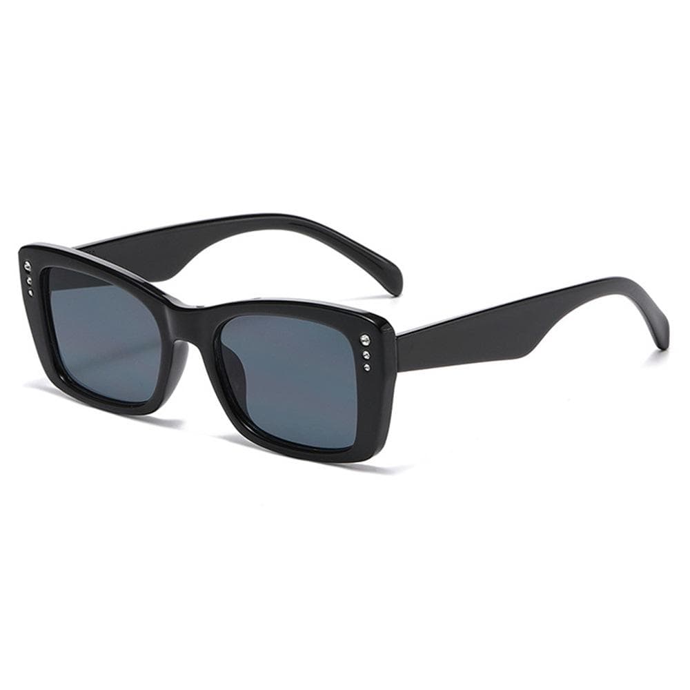 Retro Gradient Square Sunglasses Women Men UV400 Diamond Small Frame Fashion Brand Casual Street as picture
