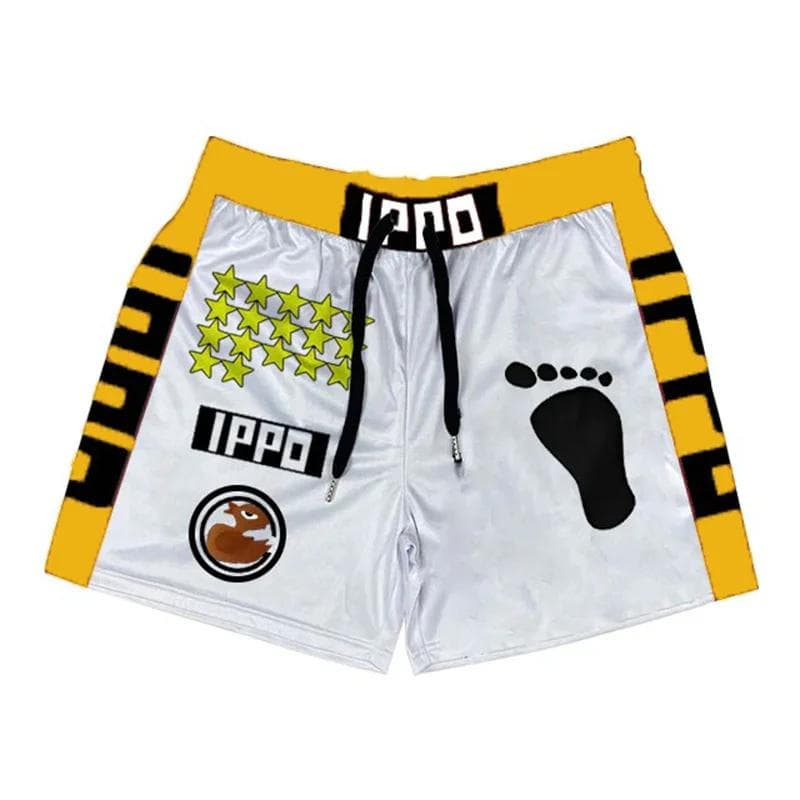 Ippo Anime Shorts Men Makunouchi Manga Print Gym Shorts Quick Dry Mesh Short Pants Cosplay Fitness Baggy Boxing Shorts XL
