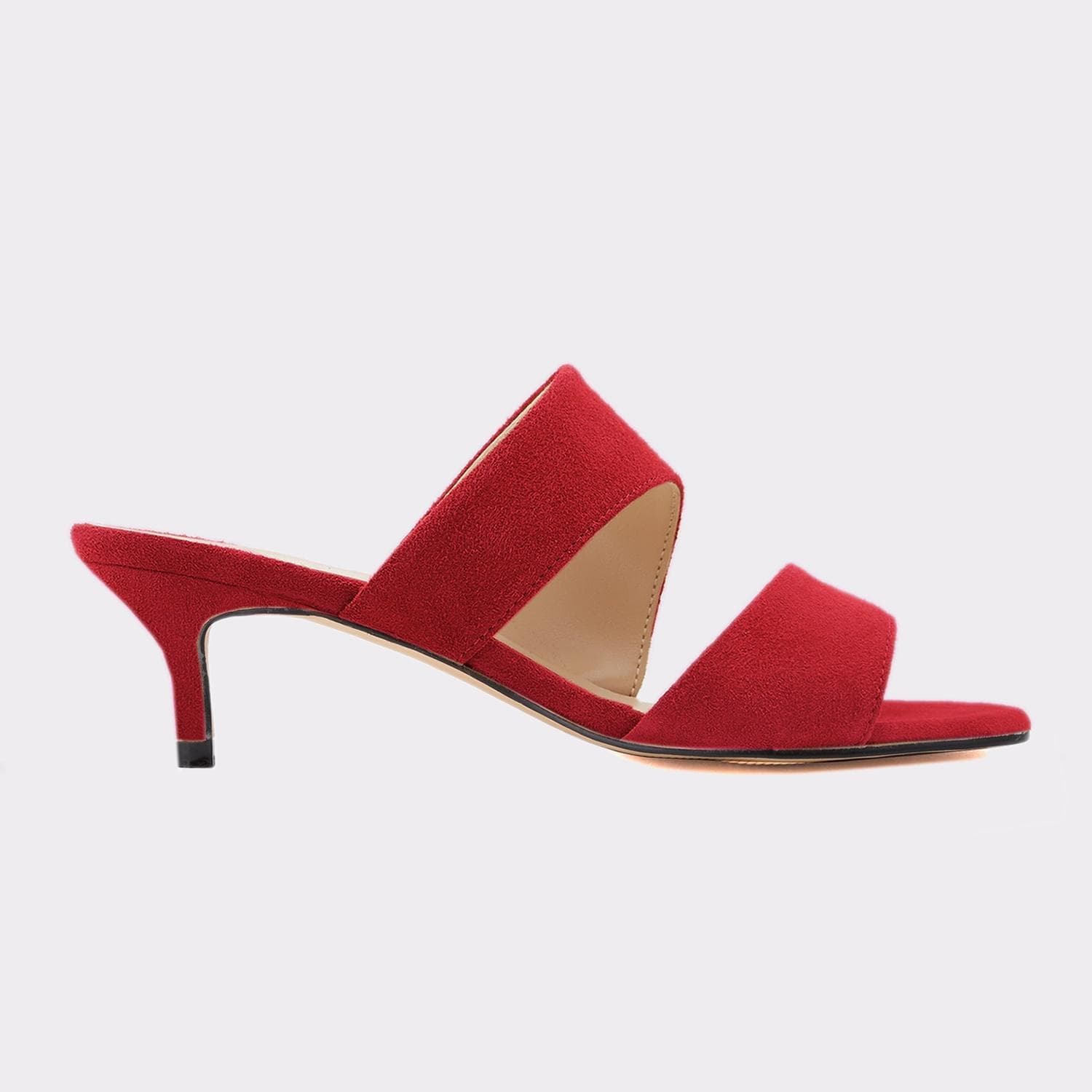 LOSLANDIFEN 2023 New Women Sandals Fashion 5cm Sexy Thin High Heels Open Toe Summer Casual Slip on Sandal Nude Wedding Shoes shoe 39 red