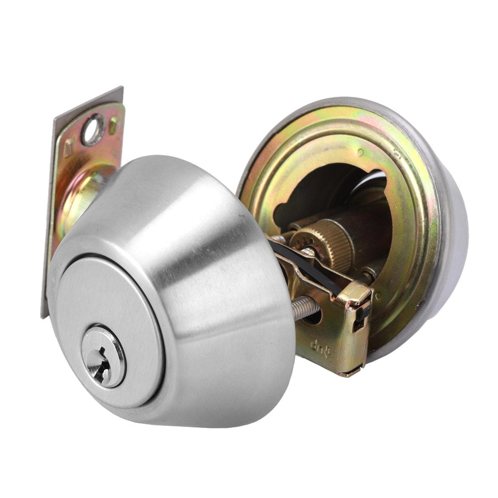 Stainless Steel Door Double Cylinder Deadbolt Lock Keyed on Both Sides for Wood Door