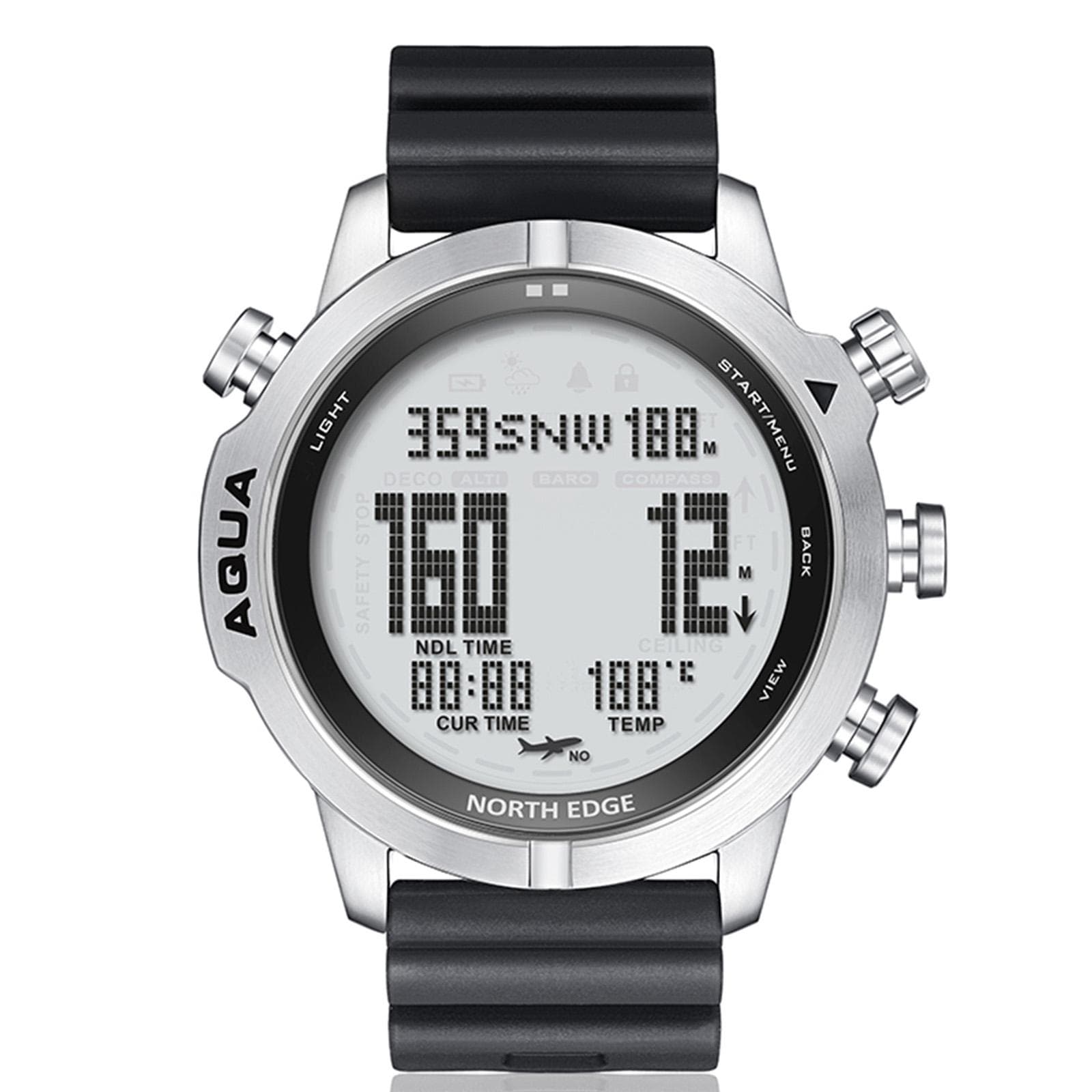 Digital Dive Watch for Men Dive Computer Watch Scuba Diving Watches Men s Wrist Watches with white
