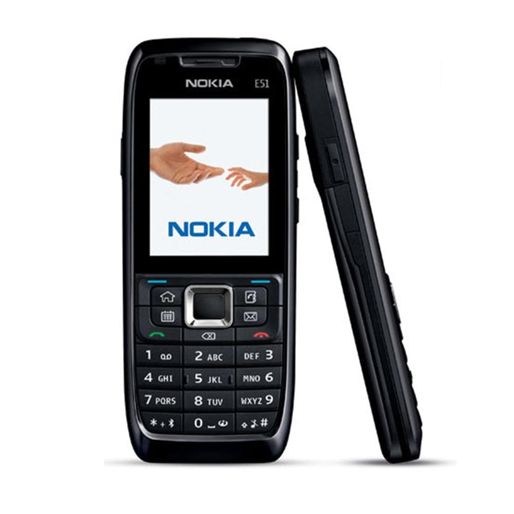 Refurbished Nokia Original Nokia E51 Mobile Phone With 1 SIM 1 Battery 1 Charger black