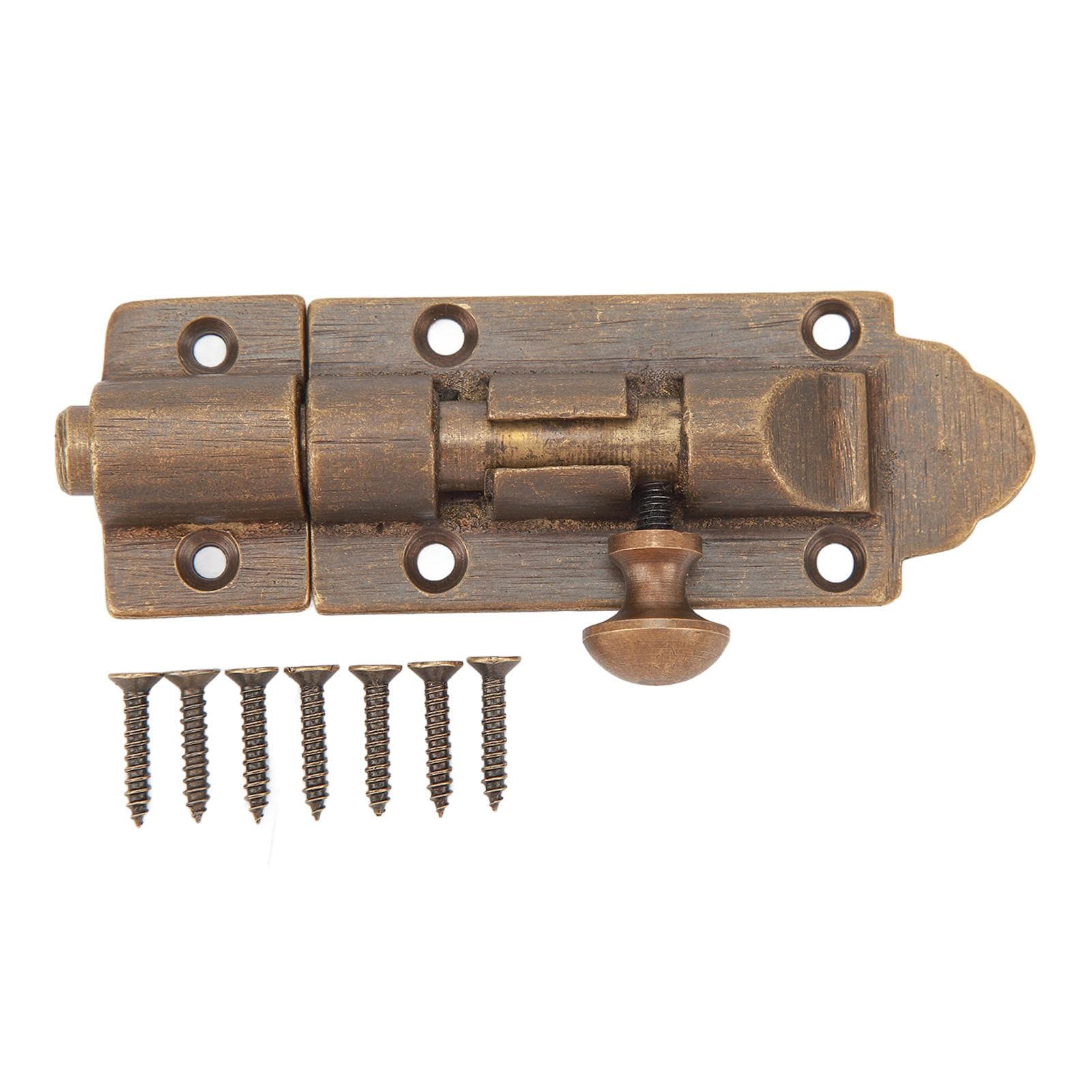 Barrel Bolt Buckle Rust Proof High Hardness Brass Antique Sliding Door Latch for Window Closet