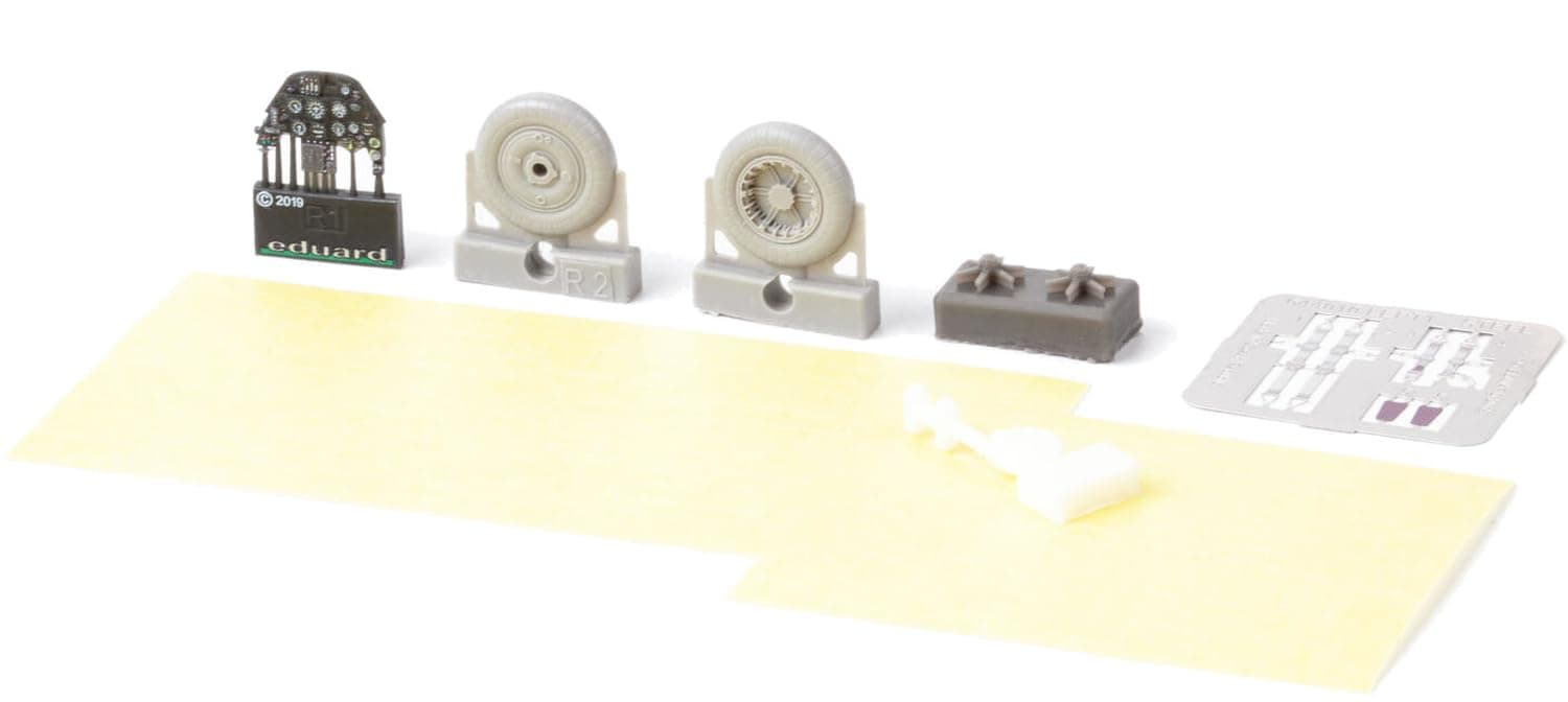 Eduard Look Plus Bf109F Instrument Panel Parts Set Plastic Model Kit Parts EDU644297 1/48 w/ (for Eduard) (Airplane)