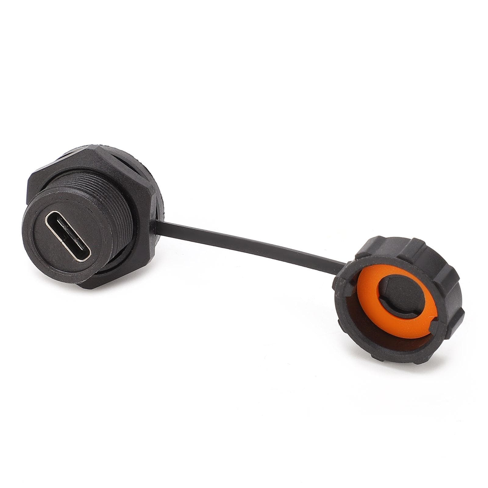 Waterproof USB Connector Threaded Female Panel Mount Socket Industrial Supplies E10TPCTFFF