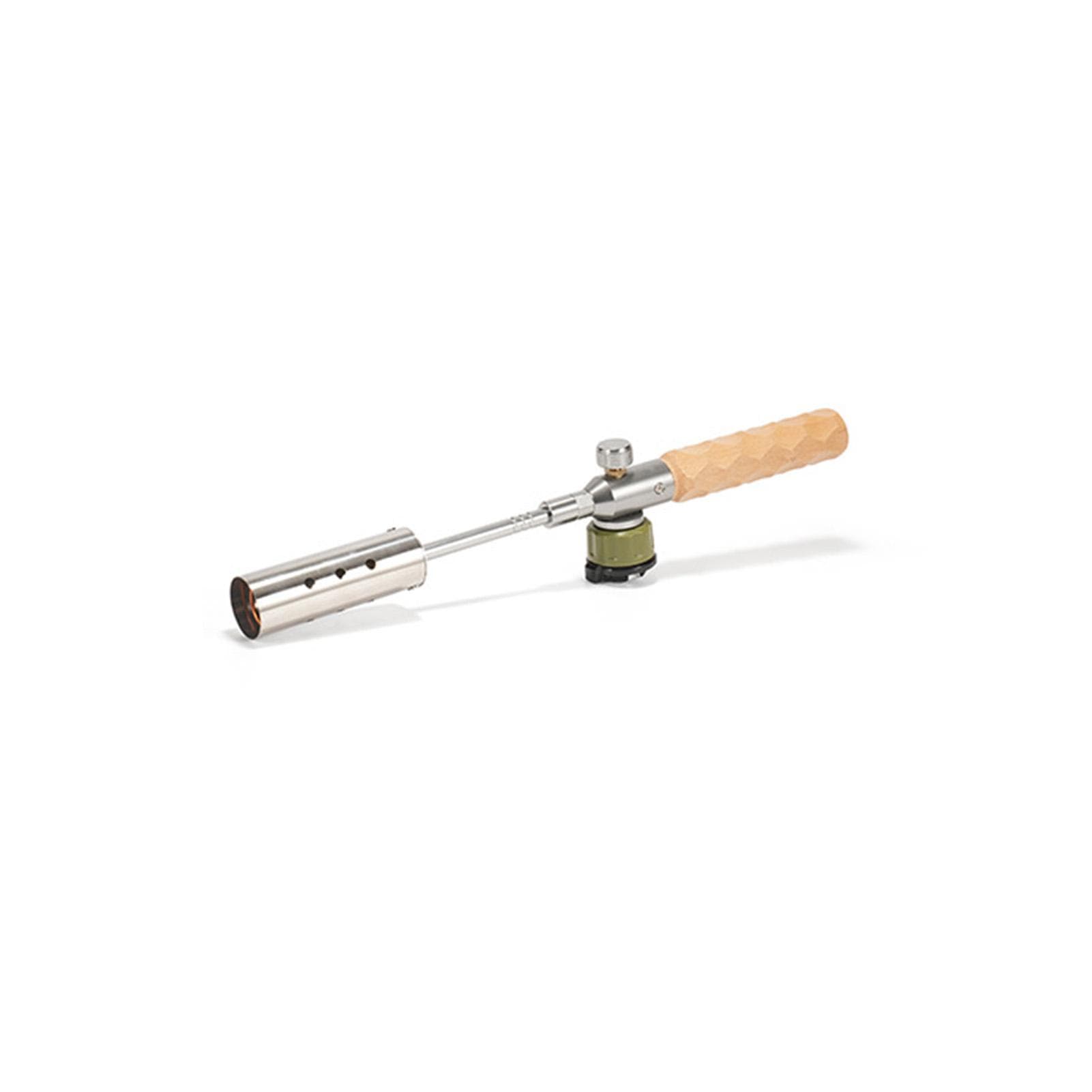 Portable Flamethrower Adjustable Firepower with Storage Bag Weed Torch for Outdoors Long Gun Gray