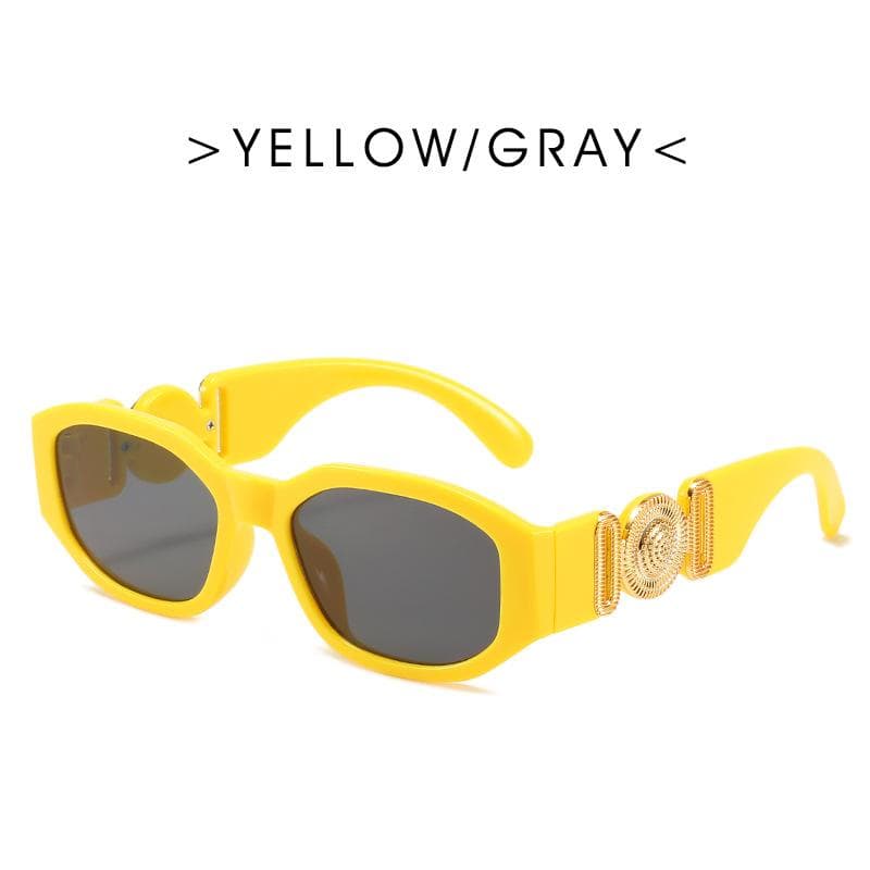 Fashion Vintage Small Rectangle Sunglasses Women Men Retro Lens Gradient Square UV400 Glasses Unisex As shown