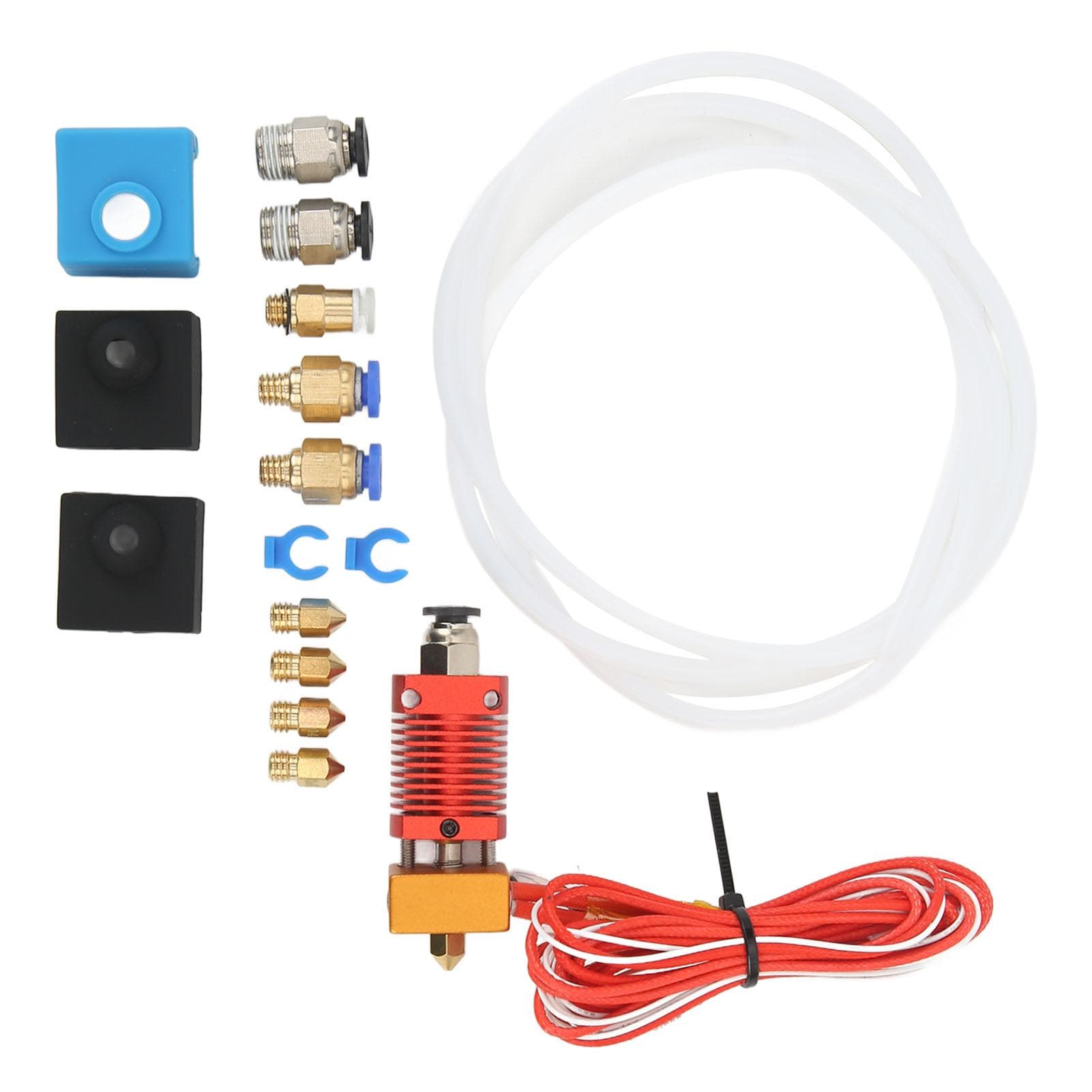Assembled Hotend Kit for Ender 3 with Pneumatic Fittings Thermistor Heating Element MK8 Nozzle
