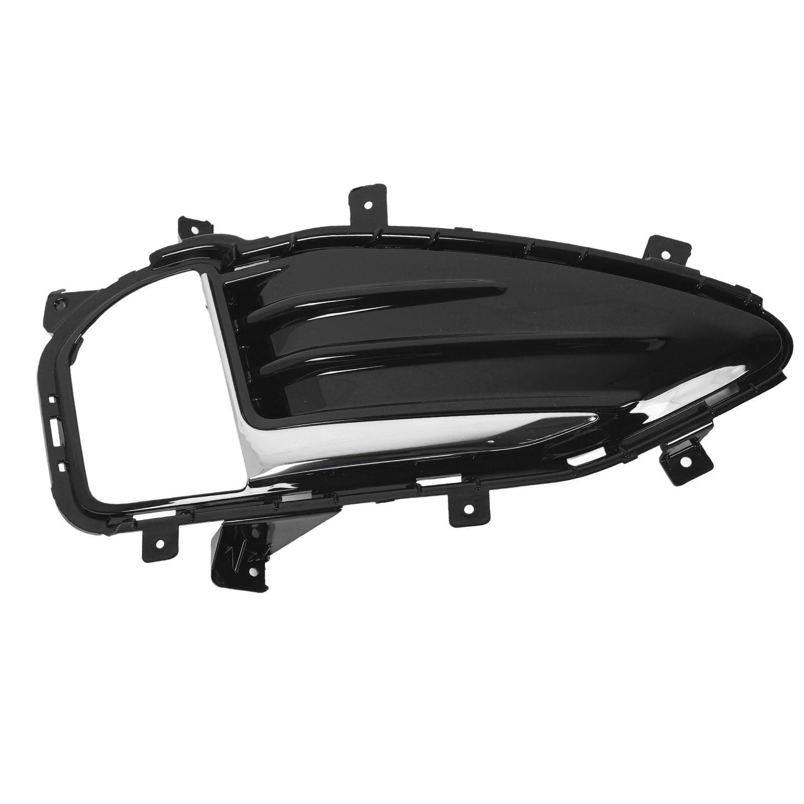 Front Bumper Fog Grille Glossy Black Fog Lamp Bezel Cover Replacement for Edge 2019 to 2023 Right