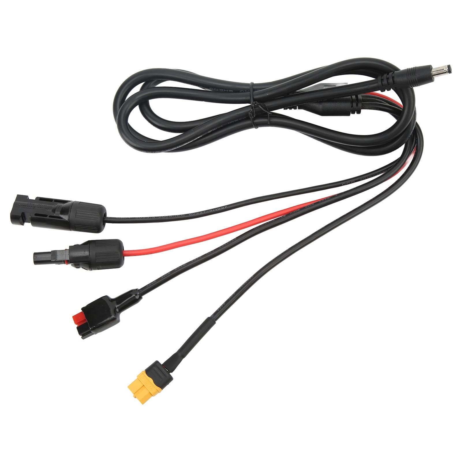 1 to 4 Solar Panel Plug to DC 5.5x2.1mm Adapter Extension Power Cable Solar Panel Charger