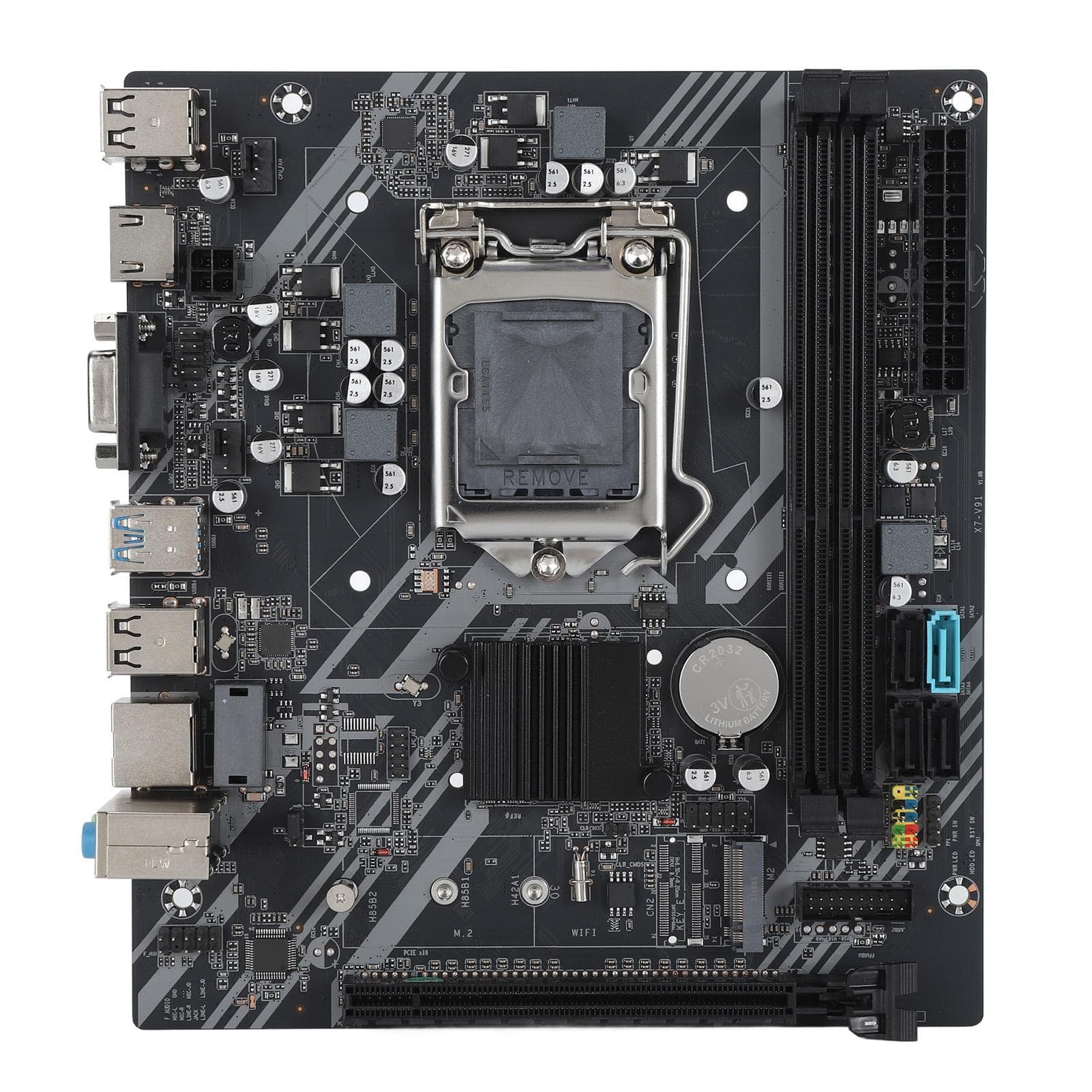B75 Computer Motherboard Dual Channel DDR3 M.2 Mining Gaming Motherboard with I5 2400 CPU for