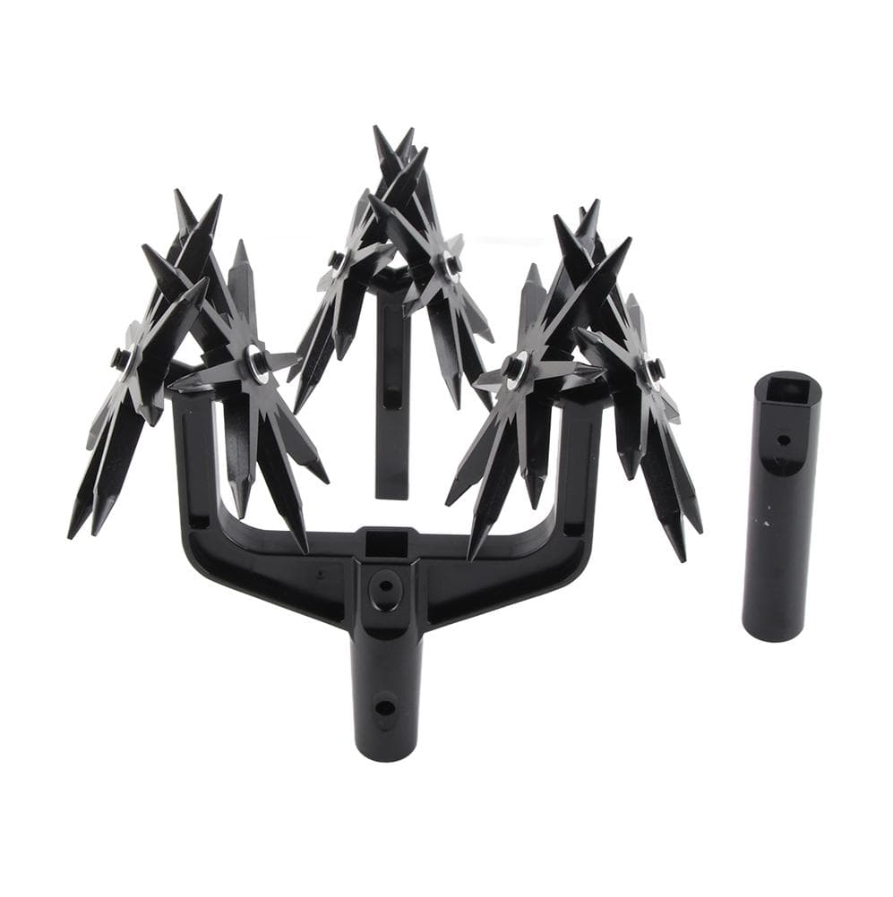 Rotary Cultivator Tool Garden Handheld Tiller Cultivator Cordless Tiller for Reseeding Grass Or black