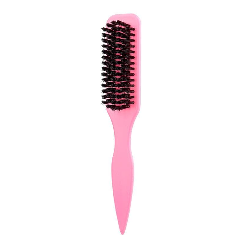 1pcs Leopard Print Pointed Tail Brush And Needle Tail Comb Soft Boar Bristles Smoothens Hair, For Hair Care And Styling For Home And Salon Use