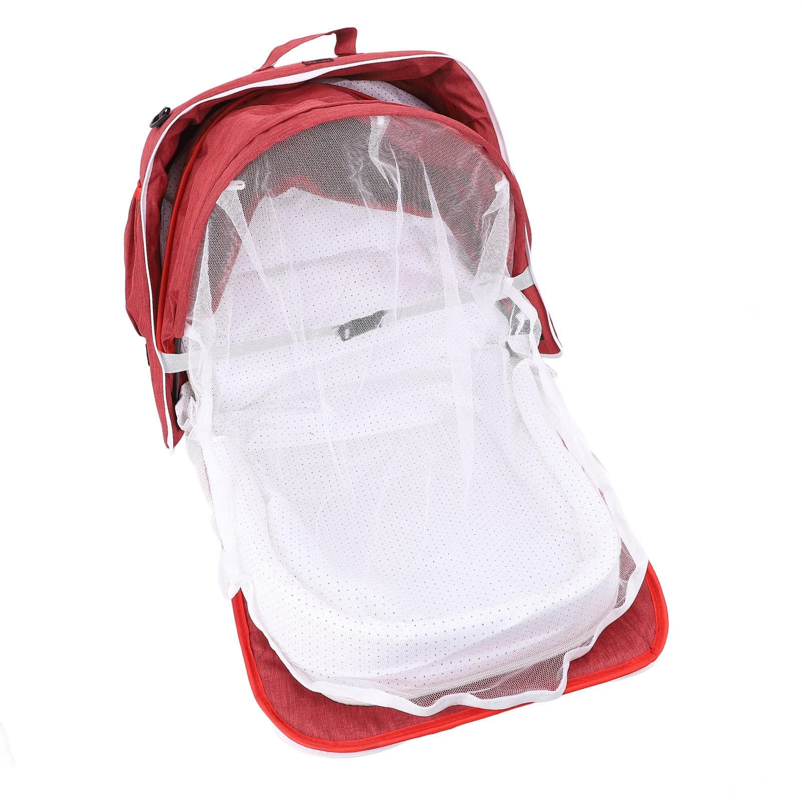 Baby Travel Bassinet Multifunctional Portable Bassinet Foldable Lightweight Bed Crib for Travel Red red