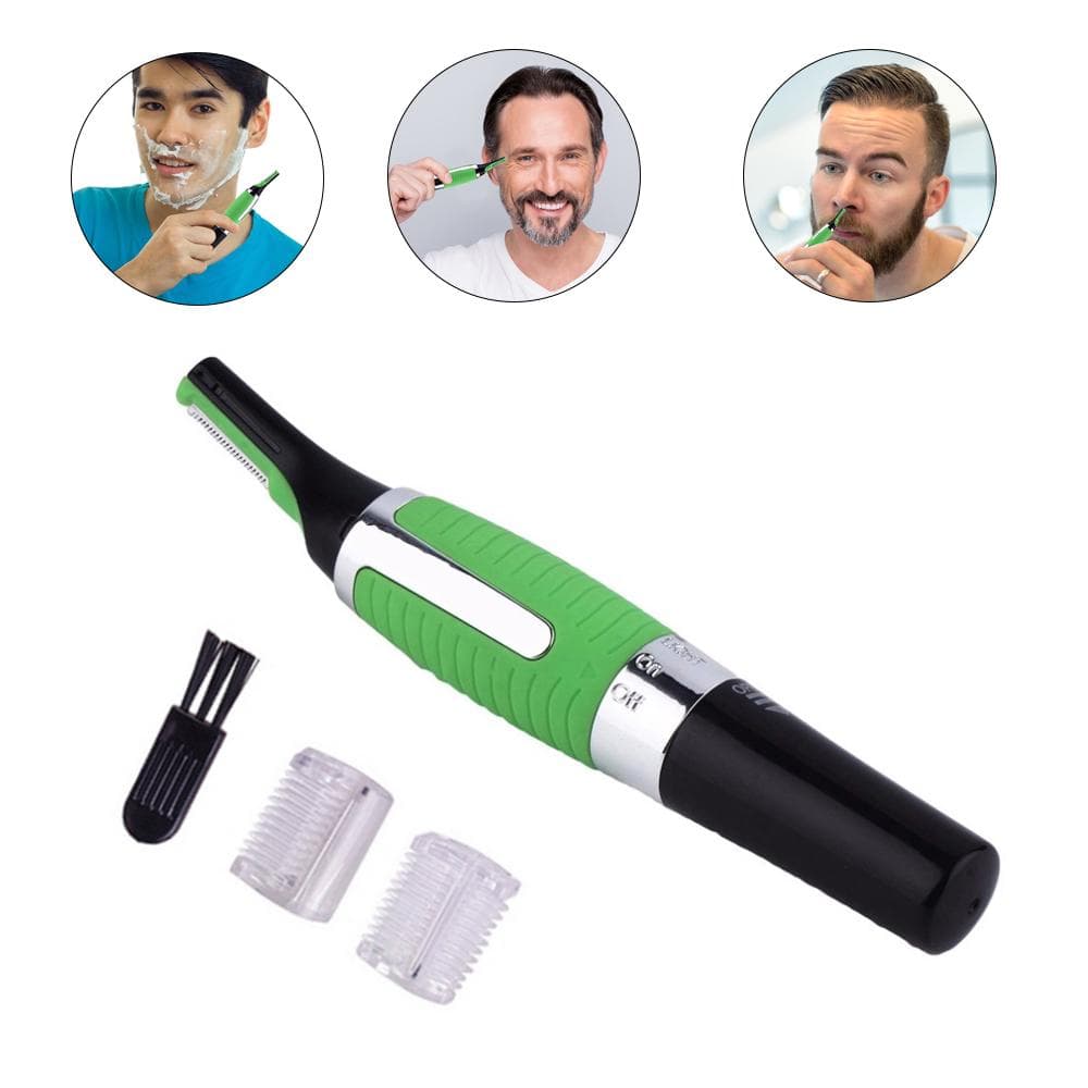 Hair Trimmer and Shaver Electric Shaver for Men Professional Allergy-proof Trimmer for Face Neck green