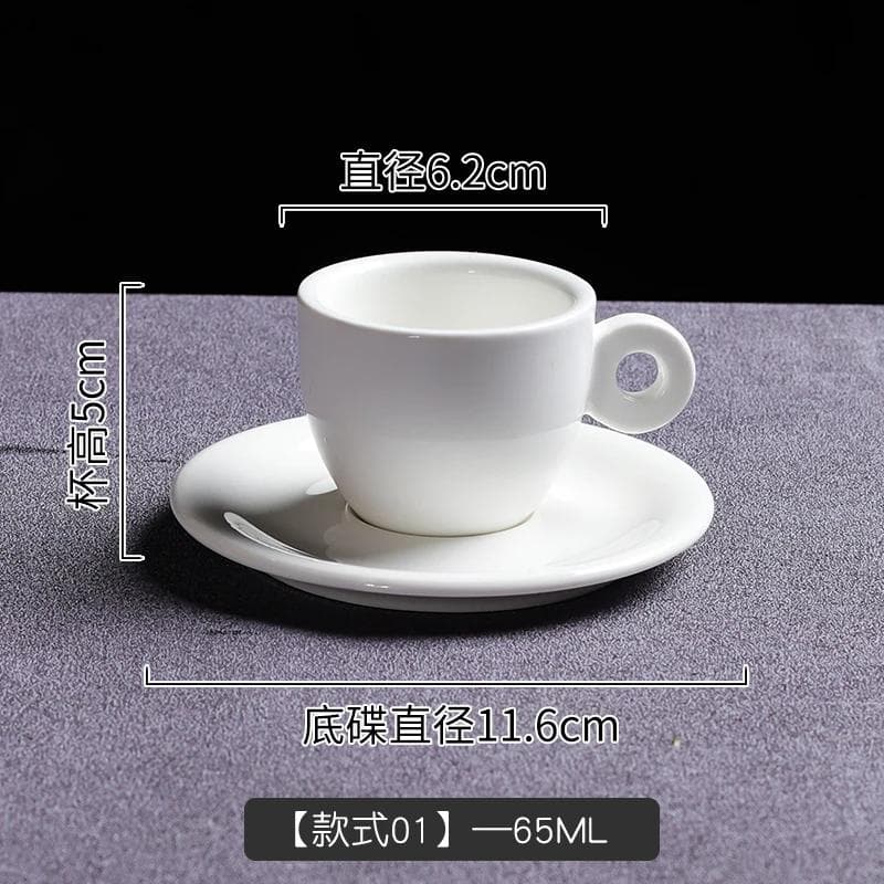 European Wave Shape Ceramics Coffee Cup Espresso Cups Afternoon Tea Cup with Saucer Creativity Home Office Breakfast Milk Cups 65-220ml