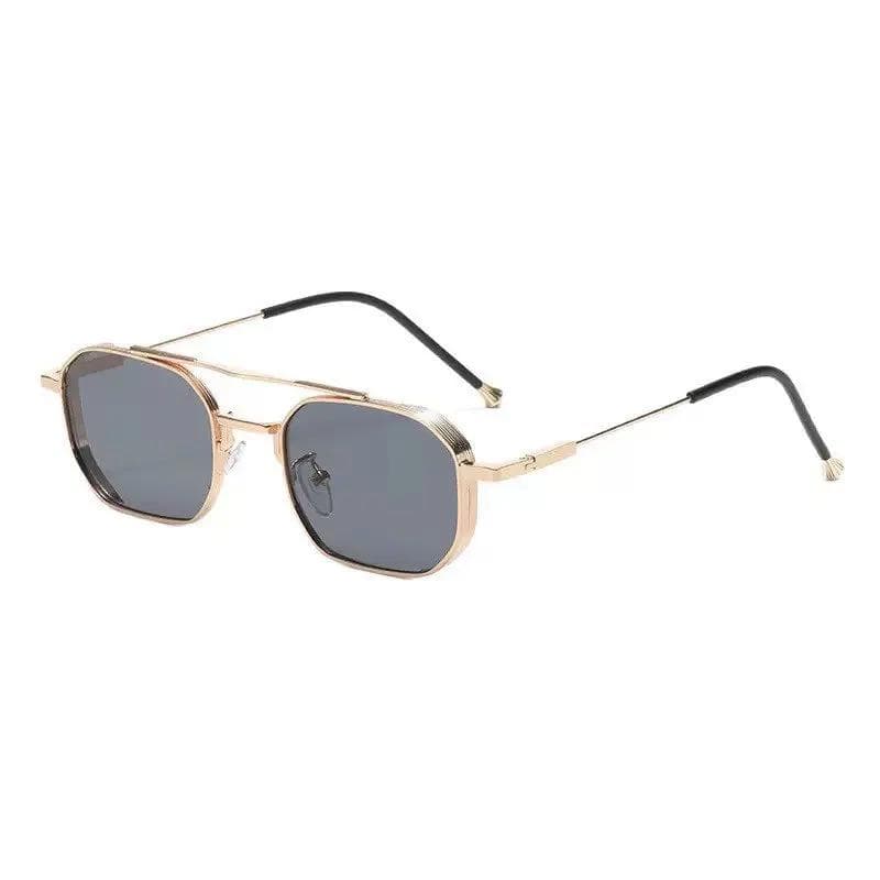 UV400 Myopia Sunglasses for Driving Outdoor Sun Protection Metal Full Frame Eye Protection Glasses -4.0