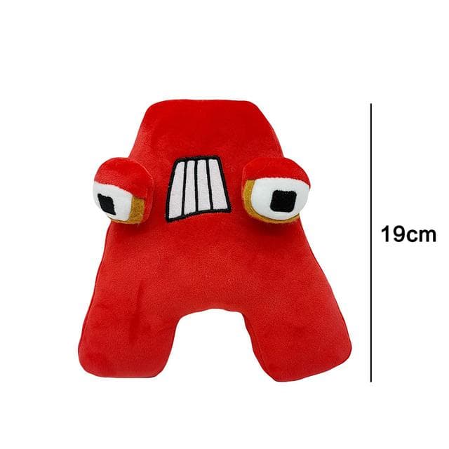 Alphabet Lore Plush Toys A-Z English Letter Stuffed Animal Plushie Doll Toys Gift For Kids Children Educational Christmas Gifts A