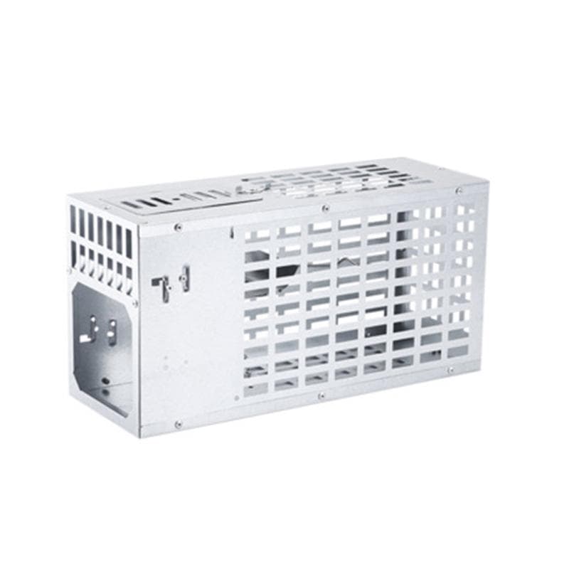 Mouse Trap Full Automatic Strong Metal Large Handle Double Door High Safety Mice Trap Large Size Medium Size(11.8x4.3x5.9in)