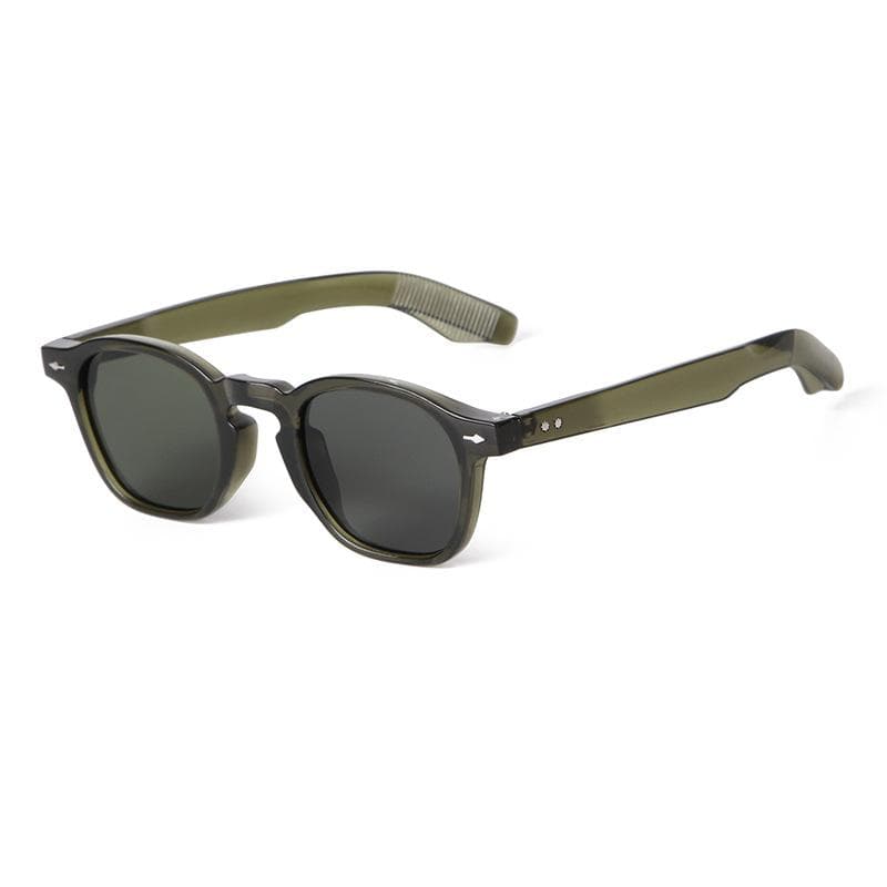 Vintage Tortoiseshell Square Sunglasses Women Men Luxury Designer Retro Hip Hop UV400 Protection As the picture