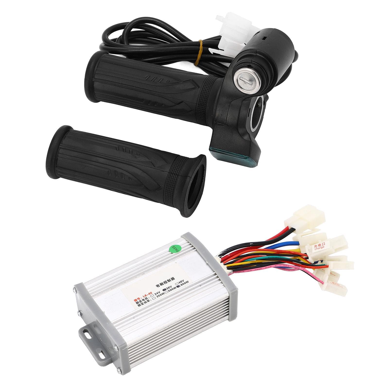 Bike Motor Controller Kit 36V 800W Throttle Power Display Stable Brush Motor Controller for DIY