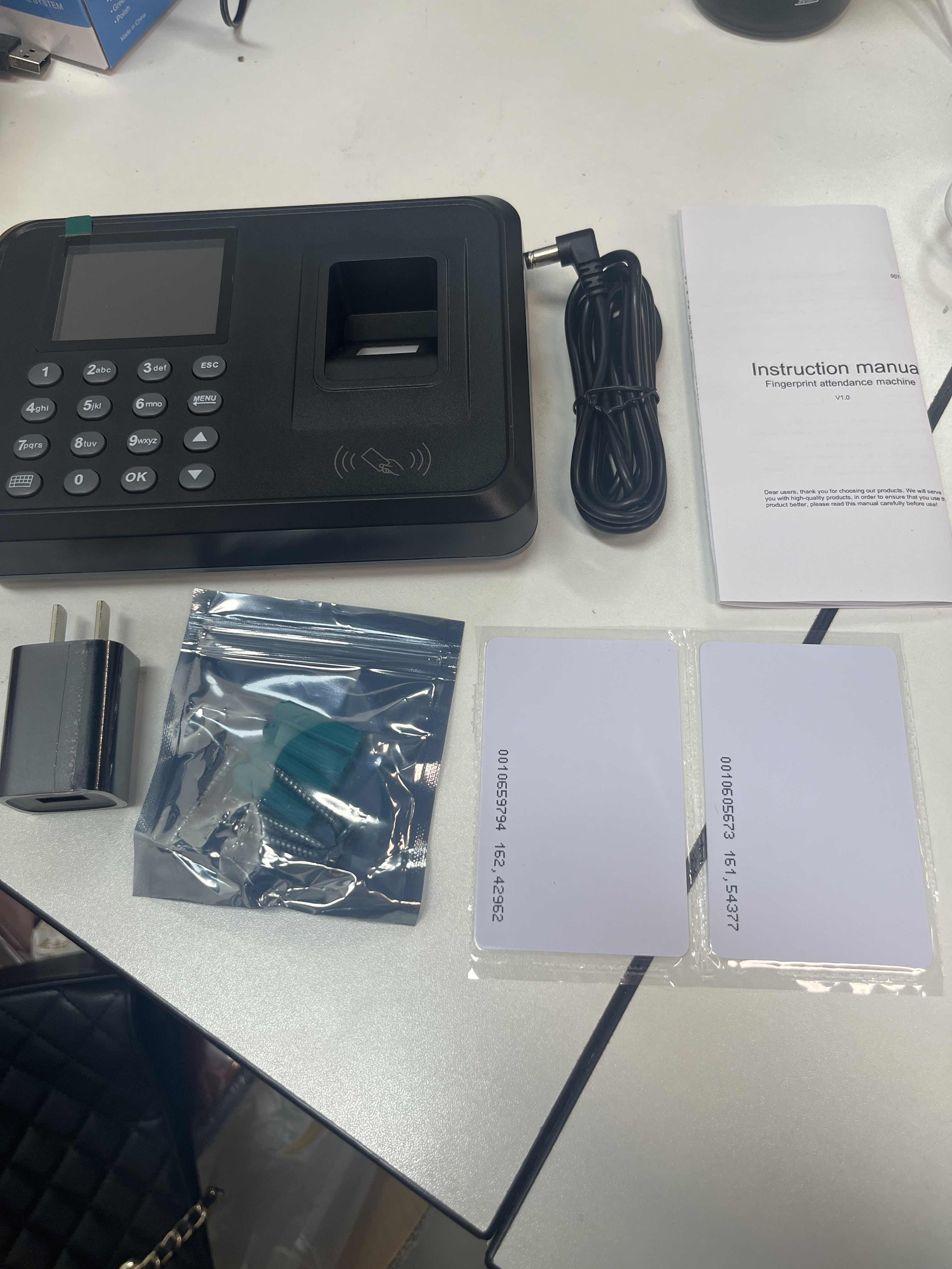 Biometric Time Clock Attendance Machine for Employees Access Control Machine Support 1000pcs EU Plug